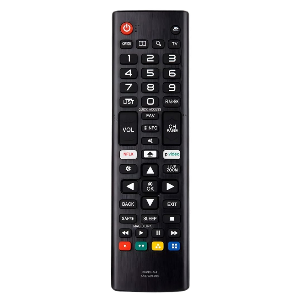 BUCK U.S.A remote front view showing layout and quick access benefits