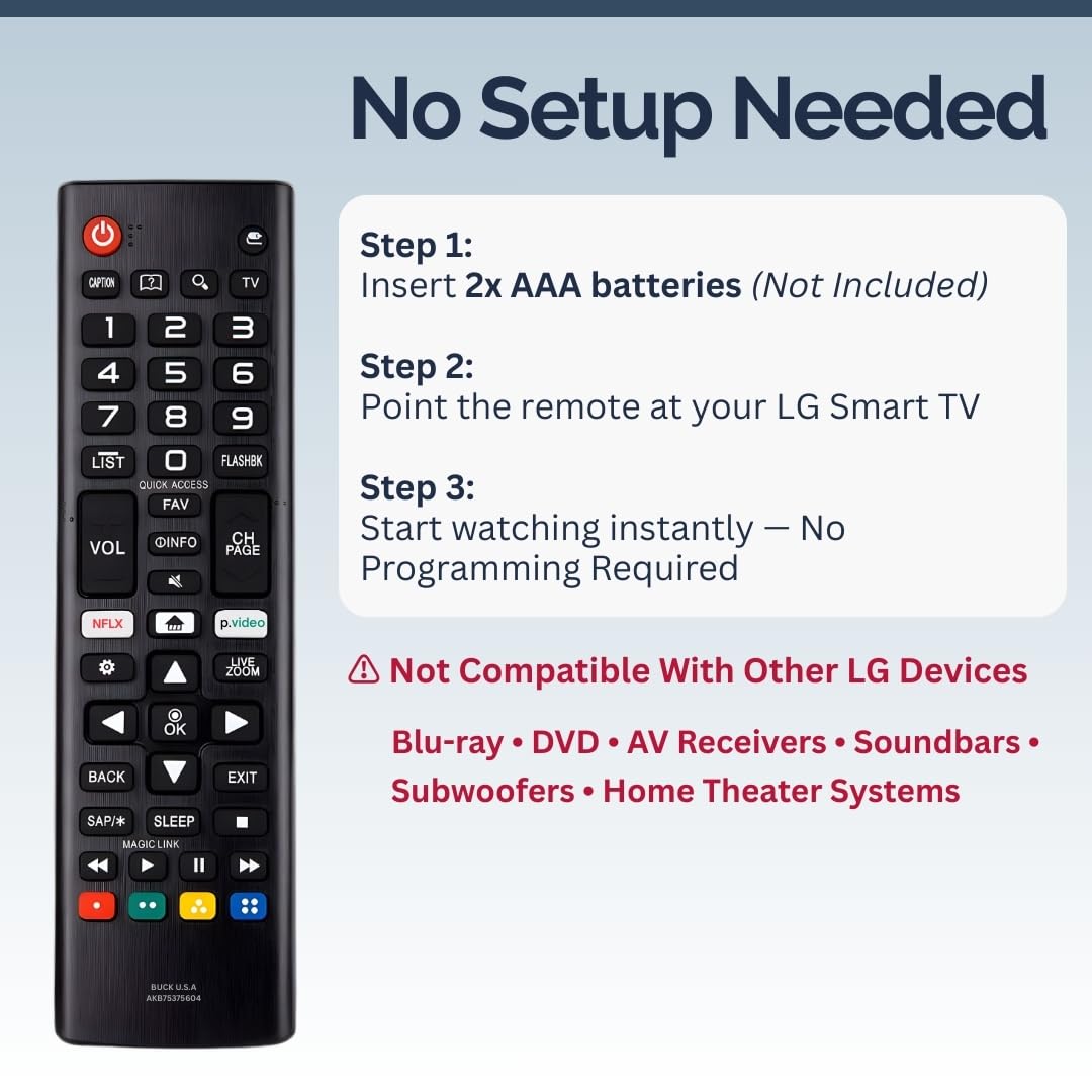 BUCK U.S.A remote held in hand showing comfortable ergonomic scale