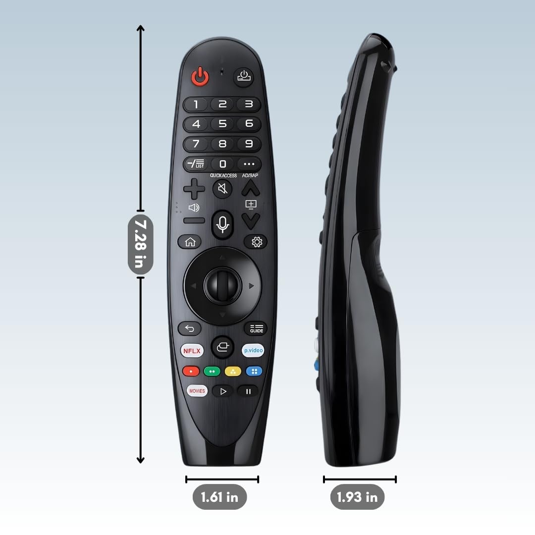 BUCK U.S.A remote on a sofa arm demonstrating comfortable living-room use