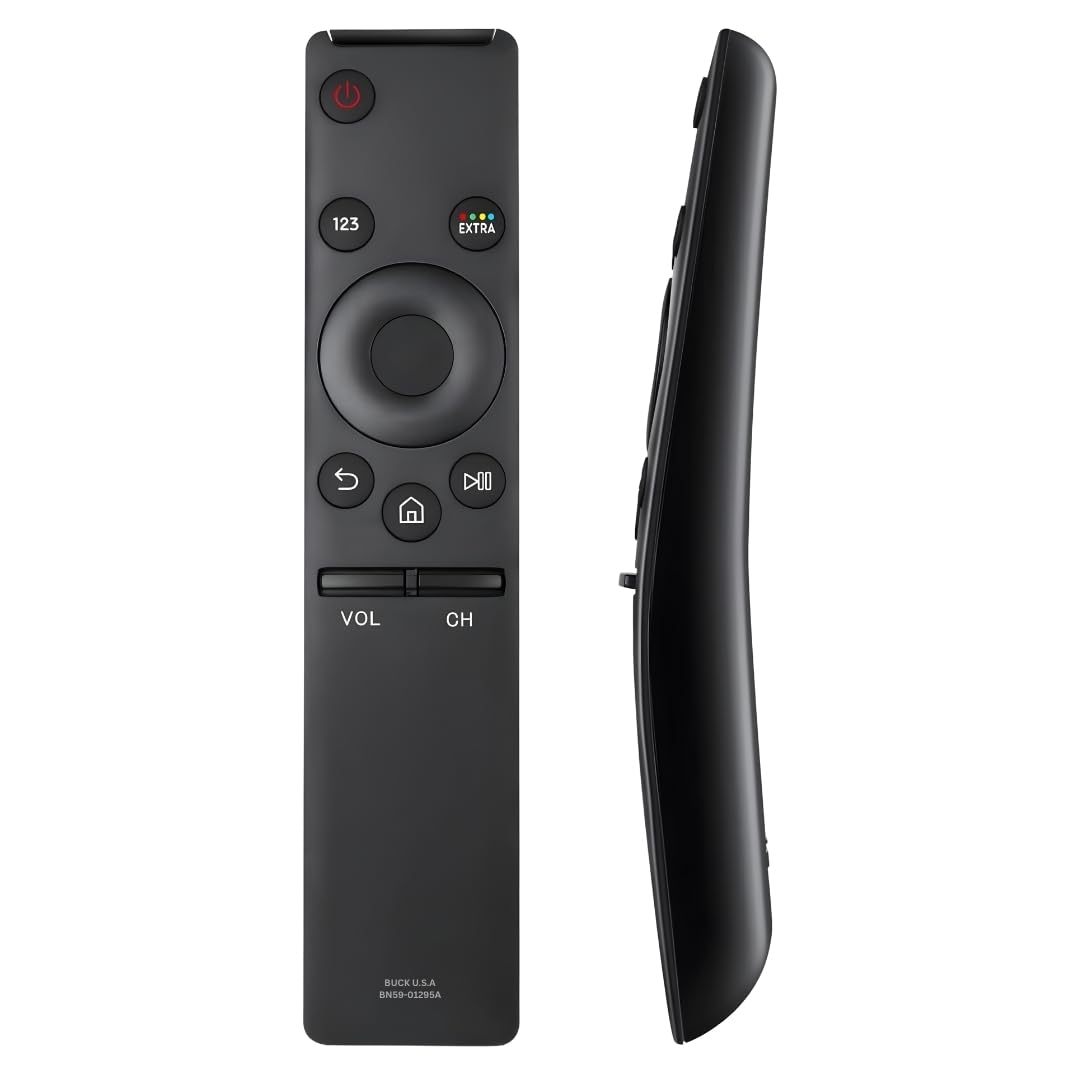 BUCK U.S.A front view of BN59-01295A remote showing full button layout for easy control