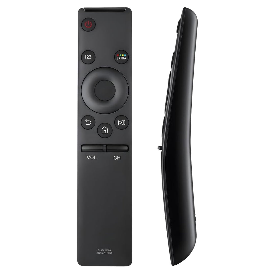 BUCK U.S.A front view of BN59-01295A remote showing full button layout for easy control