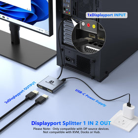 Buerlaseul DP splitter delivers 4K120Hz single-monitor output