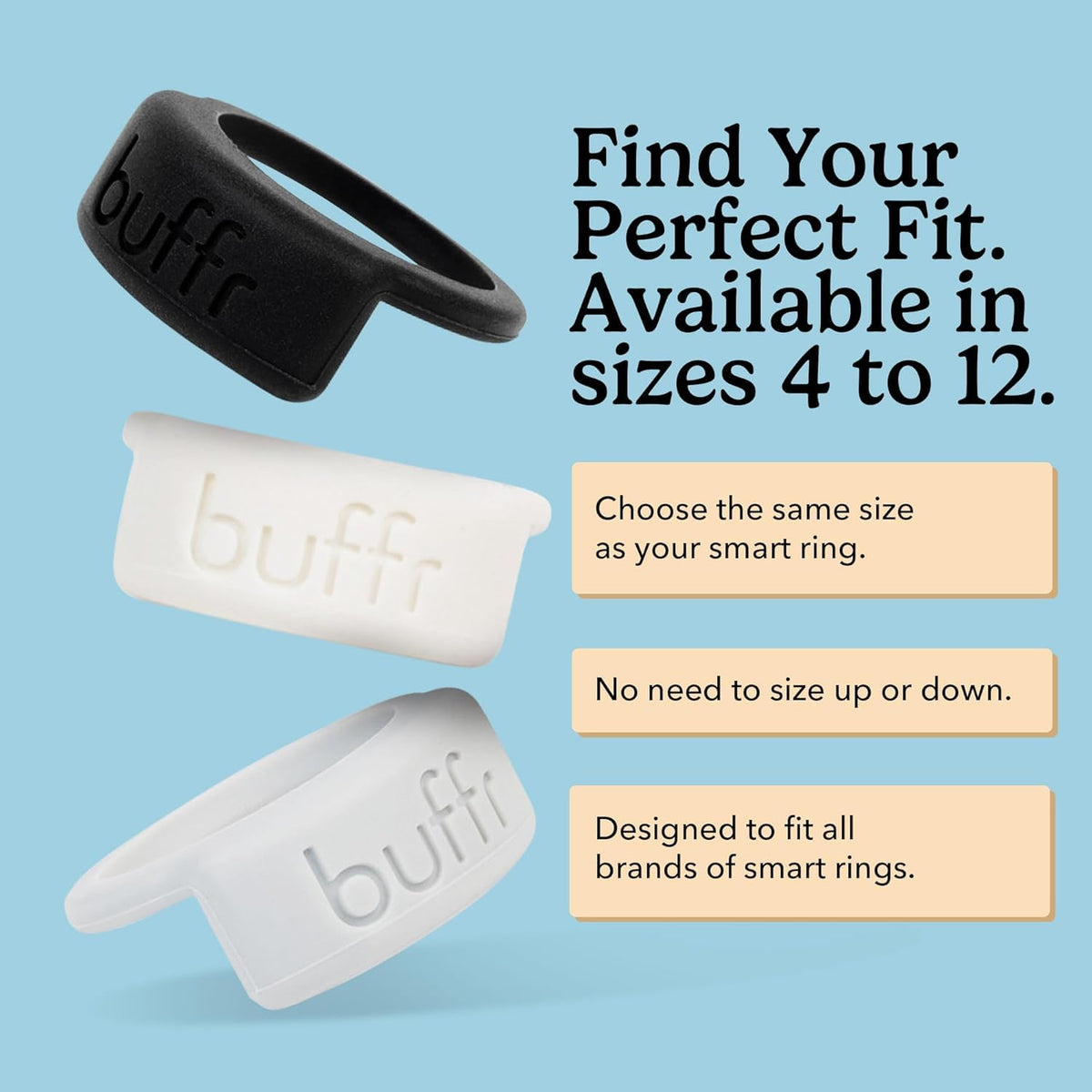 BUFFR silicone texture close-up showing soft material and protective cushion