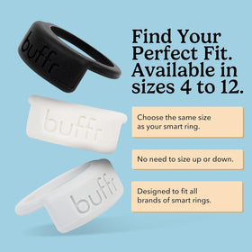 BUFFR silicone texture close-up showing soft material and protective cushion