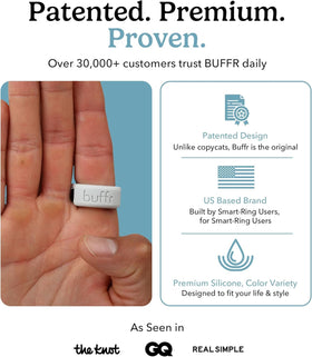 BUFFR three neutral colors displayed together for outfit and backup convenience