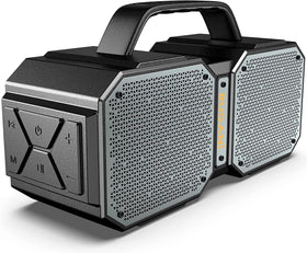 BUGANI Shock front view showing speakers and sturdy grill for powerful sound