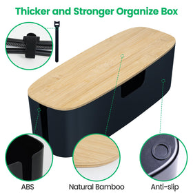 Bukuwa ventilated wire box with three slots for airflow and safety.