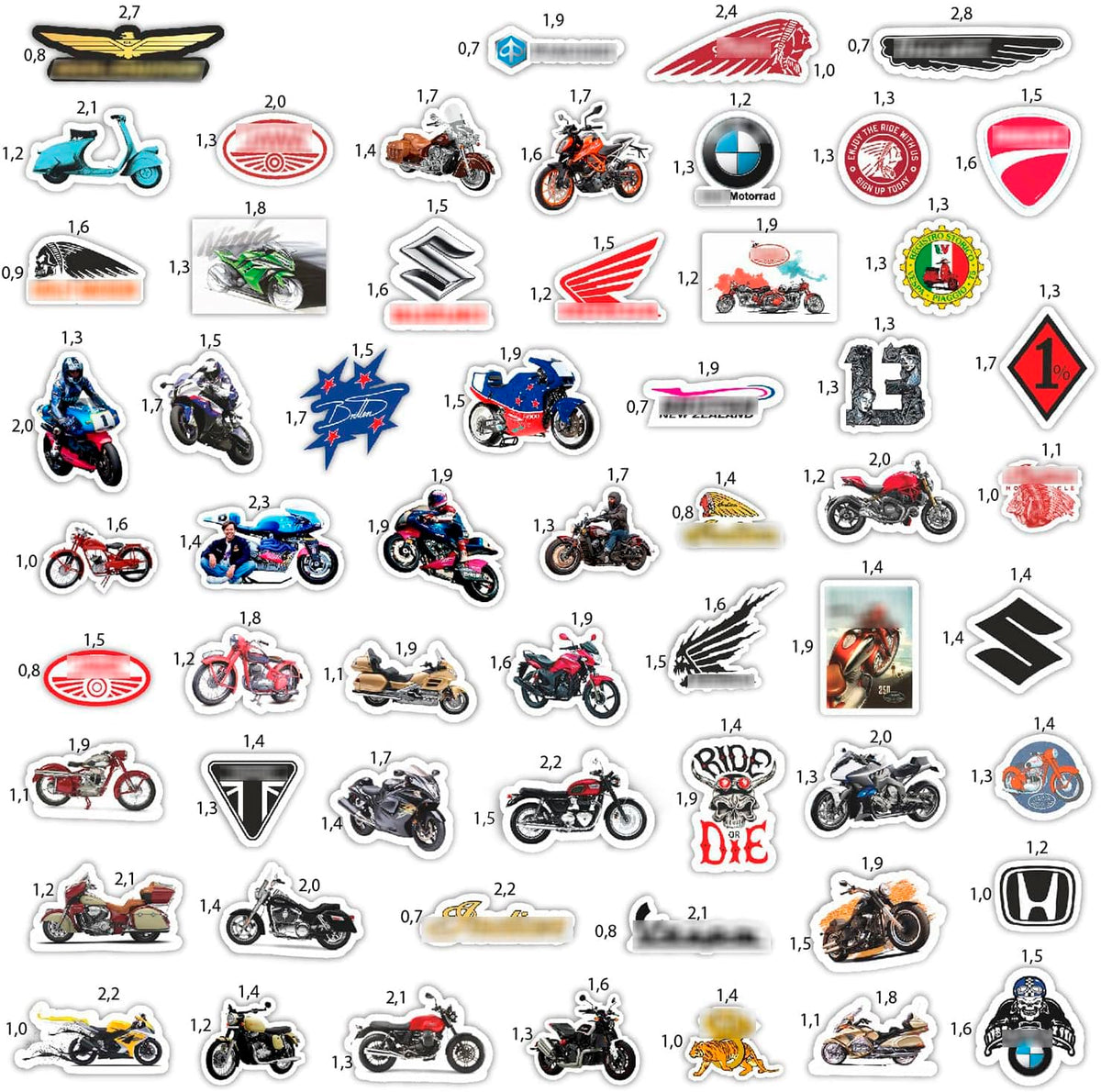 BulbaCraft colorful sticker sheets ideal for bags, folders, and skate gear.