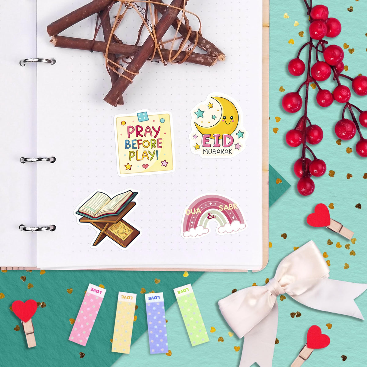 BulbaCraft Islamic stickers gift-set featuring varied designs ideal for gifting.