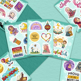 BulbaCraft Islamic stickers for phone case offering colorful, removable customization with clean edges.