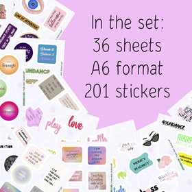 BulbaCraft vision board sticker sheets keep designs intact for durability.