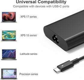 BULL-TECH Dell Latitude 7410 charger enables safe on-the-go charging.