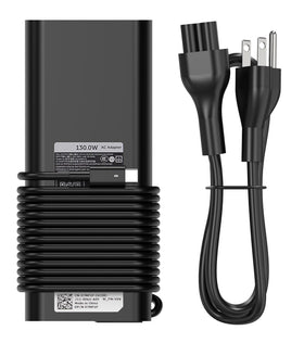 Bull-Tech Dell 130W USB-C charger front view powering Dell XPS devices.