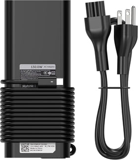 BULL-TECH front view of 130W adapter showing ports and label, reliable replacement