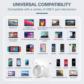 Bull-Tech USB-C cable is 6.7 ft for flexible charging at home or travel.