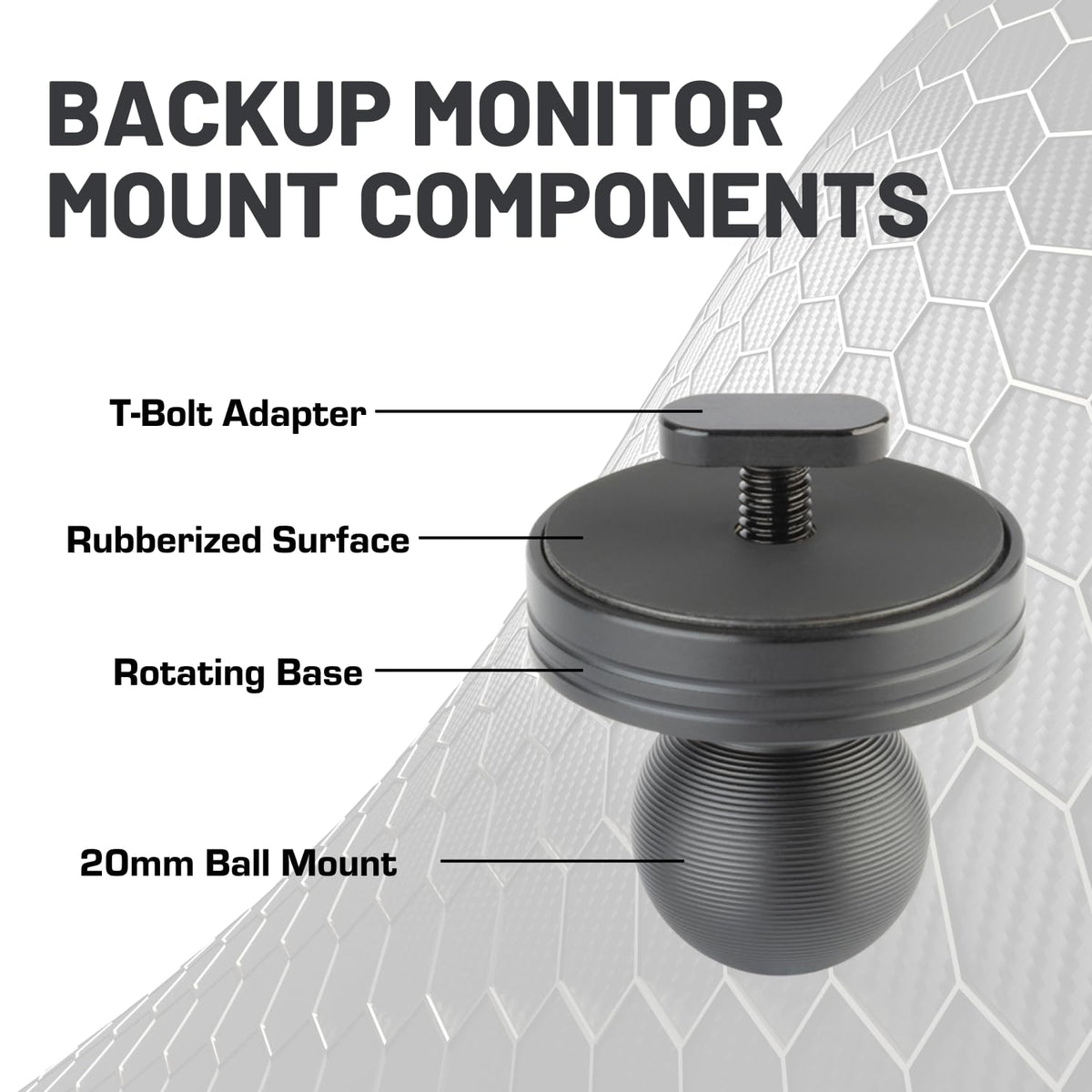 Bulletpoint haloview-compatible monitor mount fits back-channel displays for versatile setups