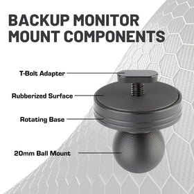 Bulletpoint haloview-compatible monitor mount fits back-channel displays for versatile setups