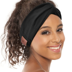 BULYPAZY headband with knotted design for comfortable workout listening