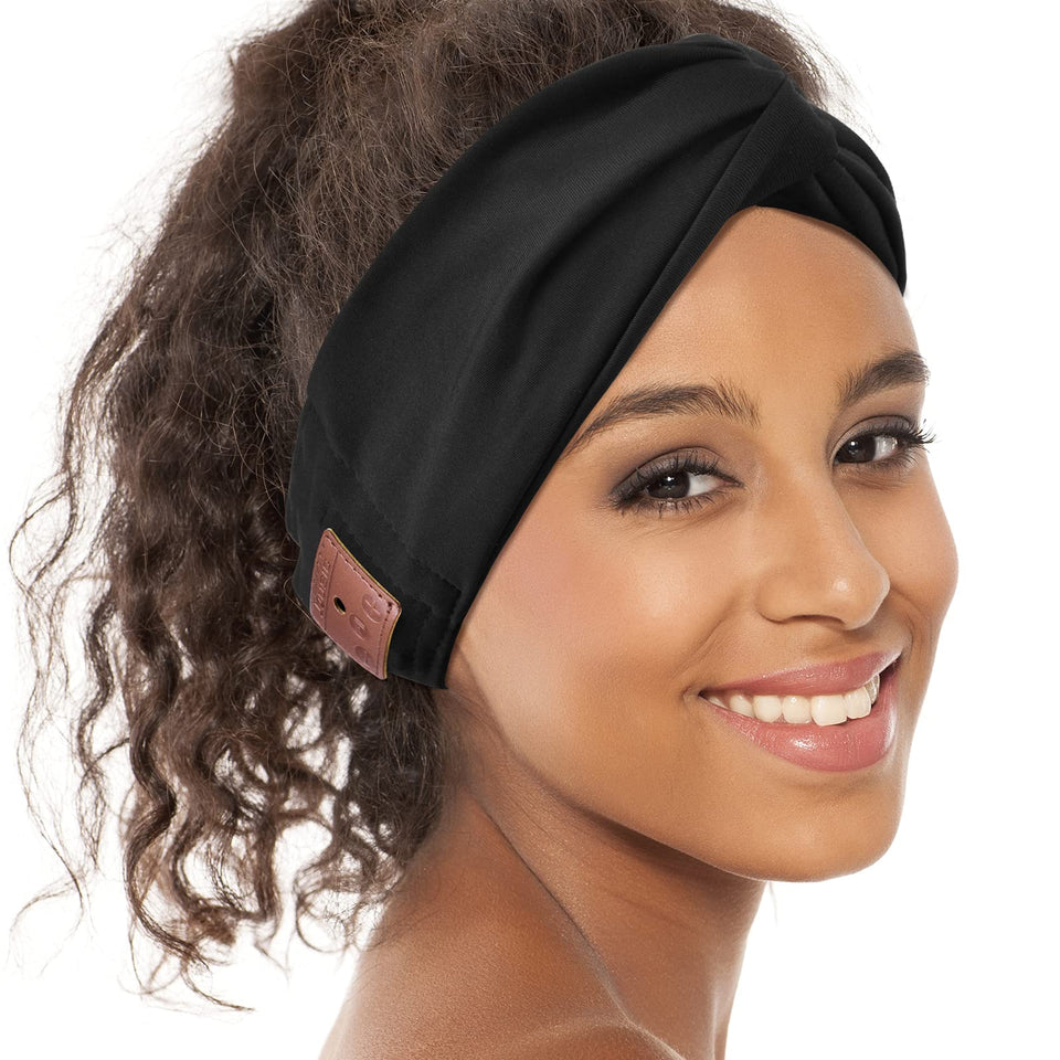 BULYPAZY headband with knotted design for comfortable workout listening