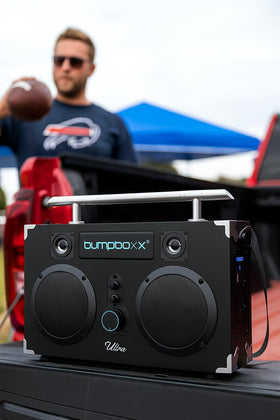 Bumpboxx Ultra Plus microphone included for karaoke moments