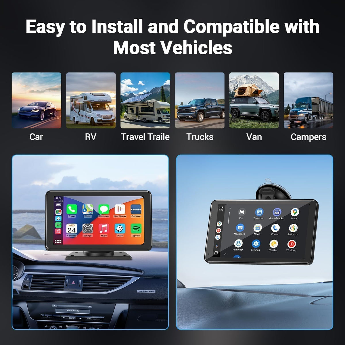 BuonaIdea screen mirrorlink playing phone maps for easier navigation