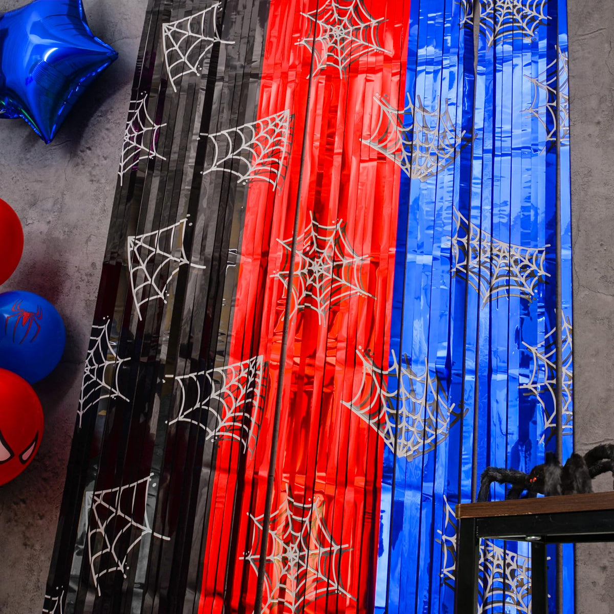 Bupelo spider web curtain stage backdrop for performances.