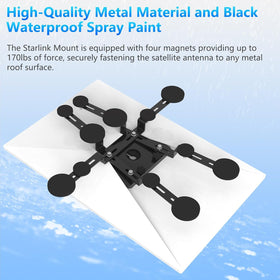 Burbifro Starlink Gen3 dish mounted on vehicle roof demonstrating portable use