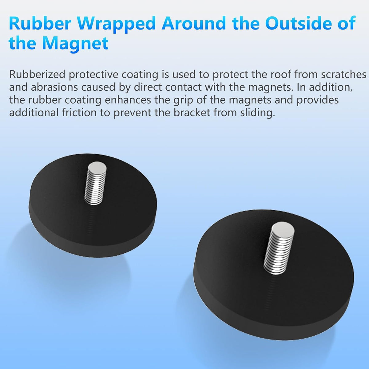 Burbifro size comparison with ruler showing compact, lightweight mounting parts