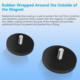 Burbifro size comparison with ruler showing compact, lightweight mounting parts
