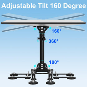 Burbifro Starlink Gen 3 mount demonstrates 360-degree horizontal rotation for aiming.