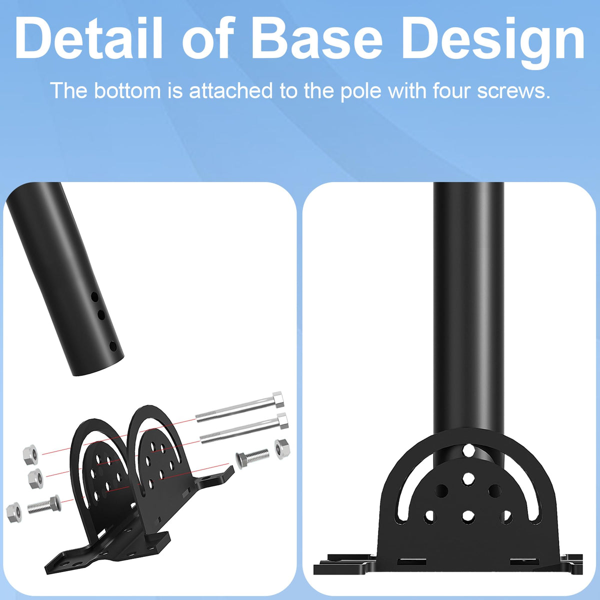 Durable metal construction of Burbifro Starlink Gen 3 mount for lasting stability