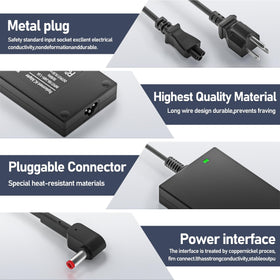 Burflo 180W US adapter with power cord in packaging for immediate use