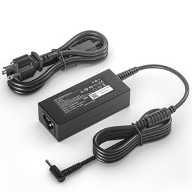 Burflo 90W charger with blue tip enabling HP Pavilion compatibility and safe charging.