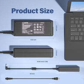 Burflo charger in use beside a laptop shows cable flexibility and neat setup.