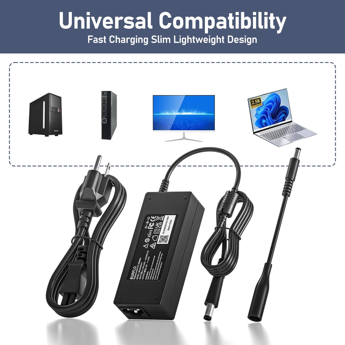 Burflo HP ProDesk mini compatibility diagram showing supported models.