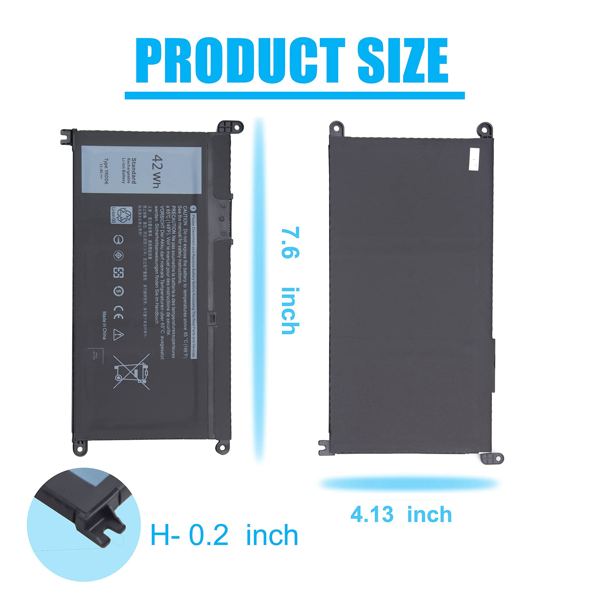 Burflo YRDD6 battery for Dell Inspiron 5493 portable energy on the go