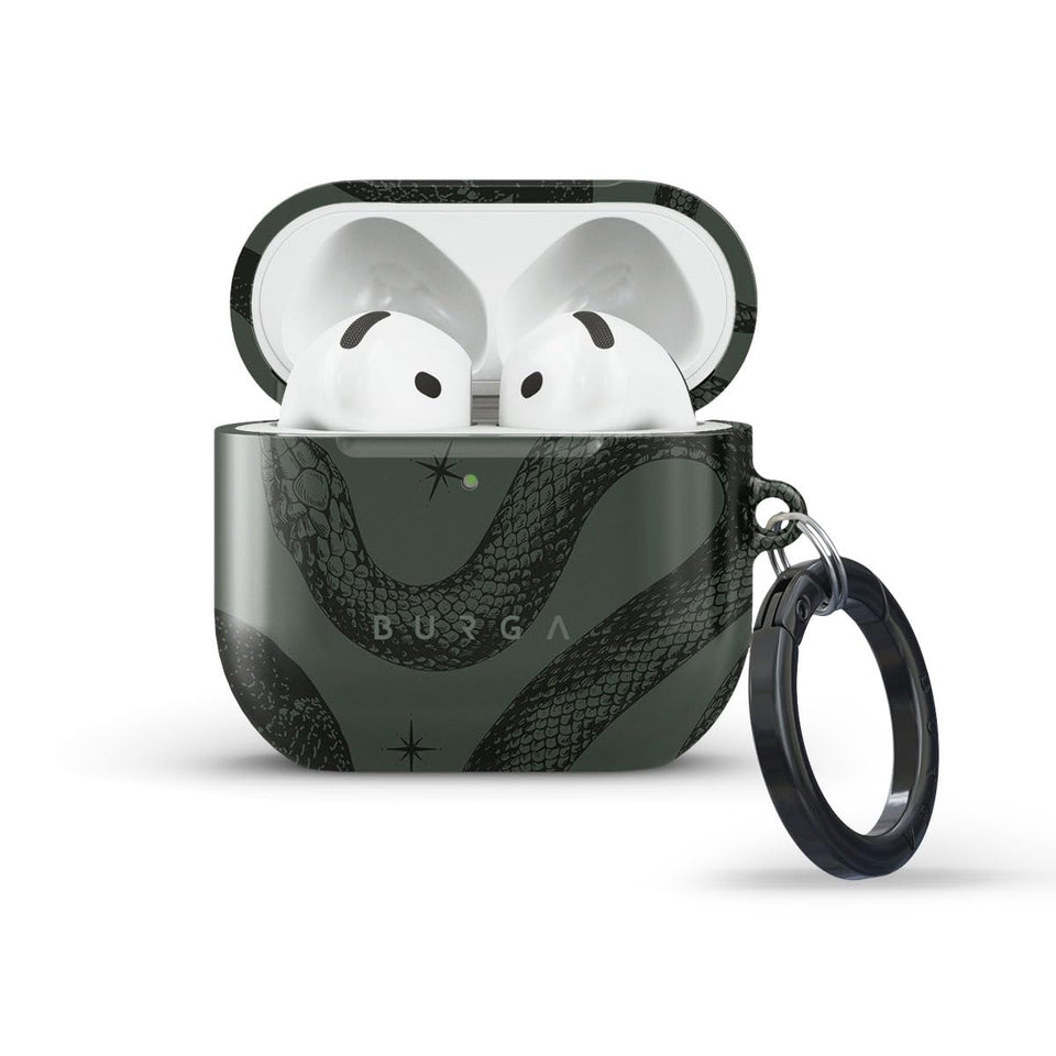 BURGA AirPods 4 poison pattern hardcase with 360° protection and scratch resistance