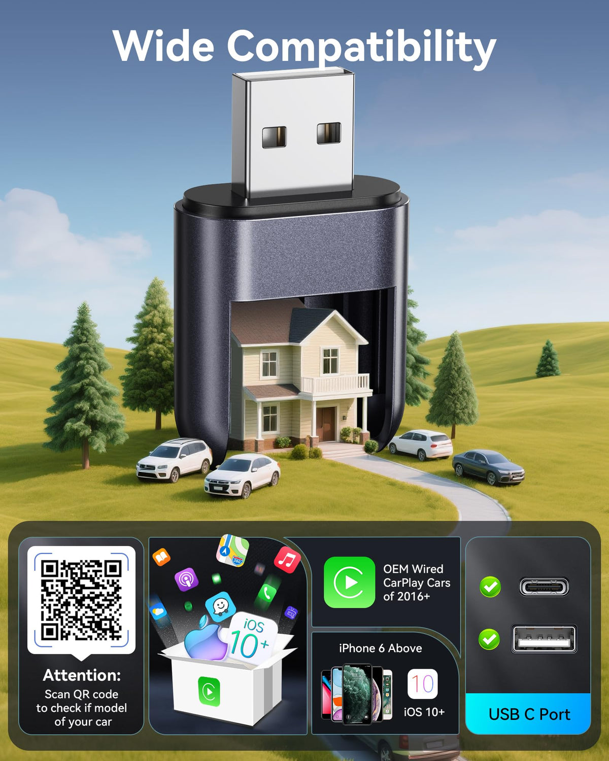 Burnt Sugar adapter powering CarPlay navigation showing smooth, low-lag guidance benefit