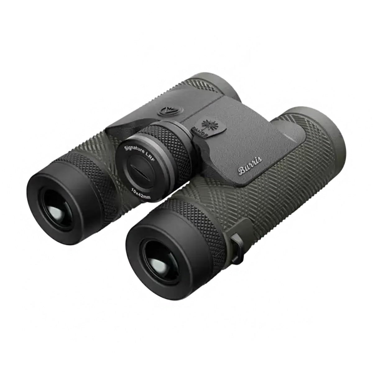Burris SignatureHD LRF Binocular display shot demonstrates real-time range data in daylight.