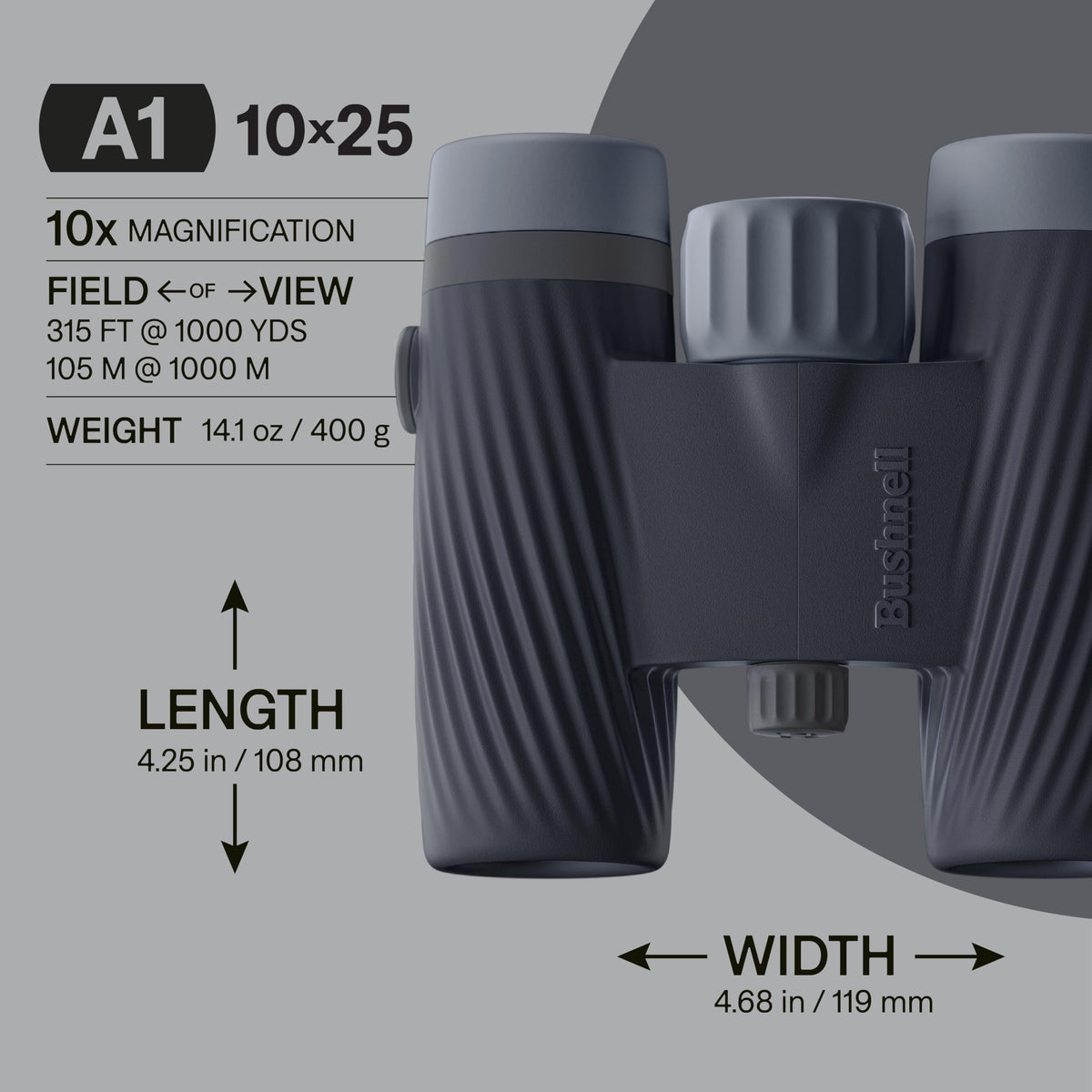 Bushnell A1 compact binoculars delivering a bright 10x view for crisp observation
