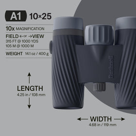 Bushnell A1 compact binoculars delivering a bright 10x view for crisp observation