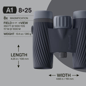 Bushnell A1 8x25 waterproof-fogproof binoculars stay clear in rain or mist