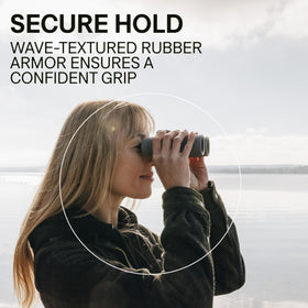 Bushnell A3 textured grip ensures comfortable handling in wet conditions.
