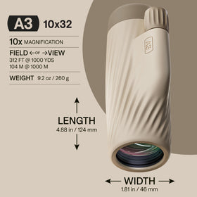 Bushnell A3 rubber armor grip enables secure handling in rain