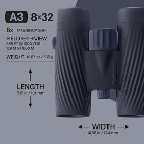 Bushnell A3 side grip highlights secure handling in wet conditions.