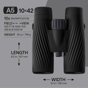 Bushnell A5 dielectric prisms close-up highlighting vivid colors and high contrast.