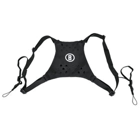 Bushnell binoculars harness with quick-detach clips for easy wear and instant access.