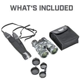 Bushnell Blackout Camo 10x42 fully multi-coated lenses for bright, high-contrast views