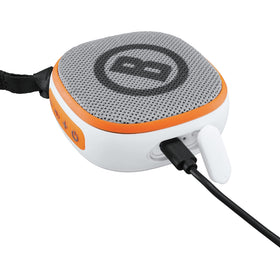 Bushnell Disc Jockey in use on a fairway, audible distances and music during play