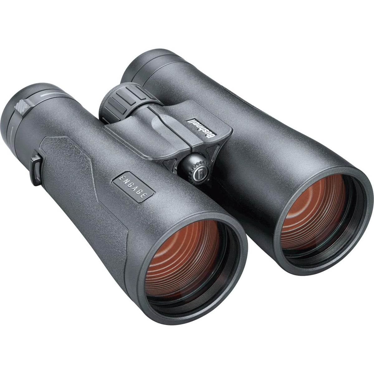 Bushnell Engage EDX binoculars side profile highlighting ergonomic grip for steady scouting